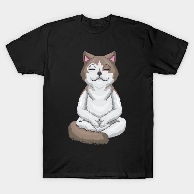 Beautiful tomcat at yoga T-Shirt by Markus Schnabel